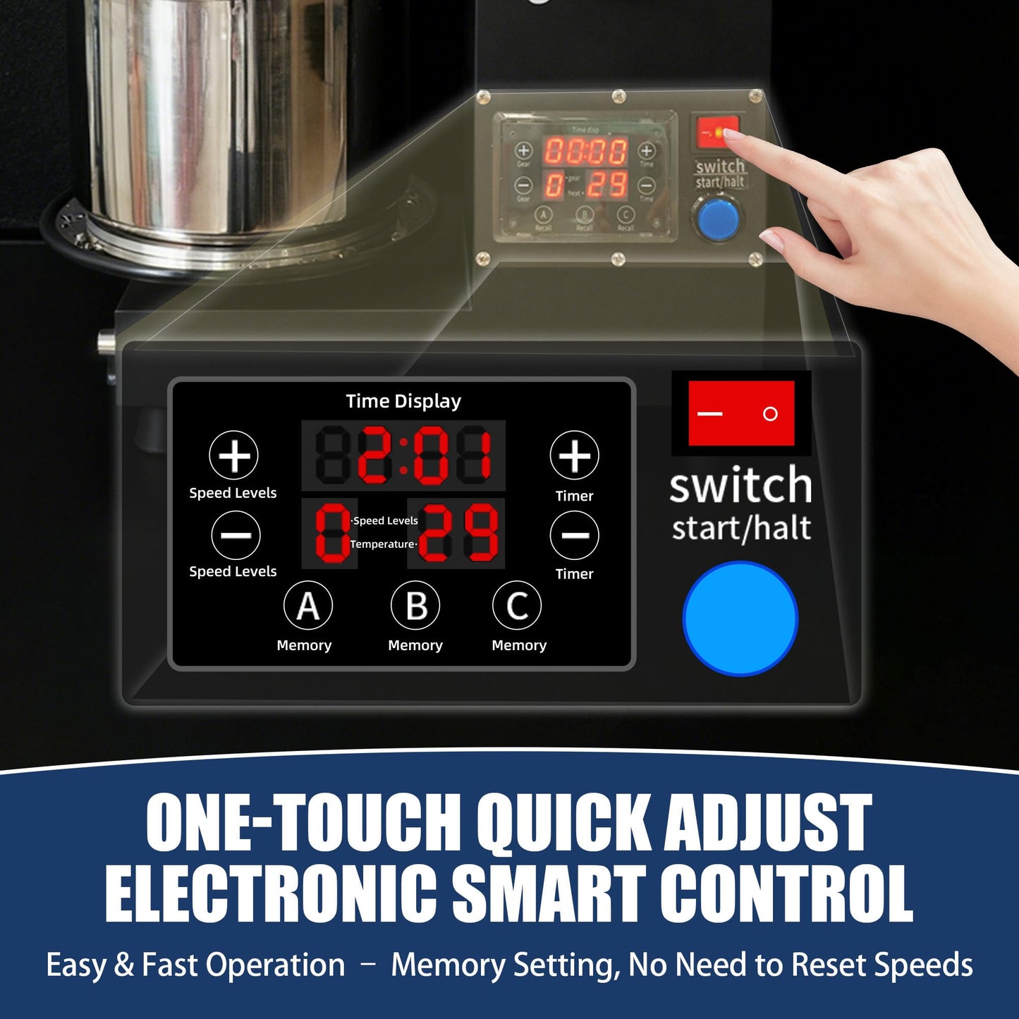 USAJZM 10.6QT commercial dough mixer, heavy-duty stand mixer with stainless bowl for bread, pizza and baking