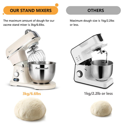 8.4QT commercial stand mixer, 800W, aluminum die-cast, NSF certified, stainless bowl with attachments