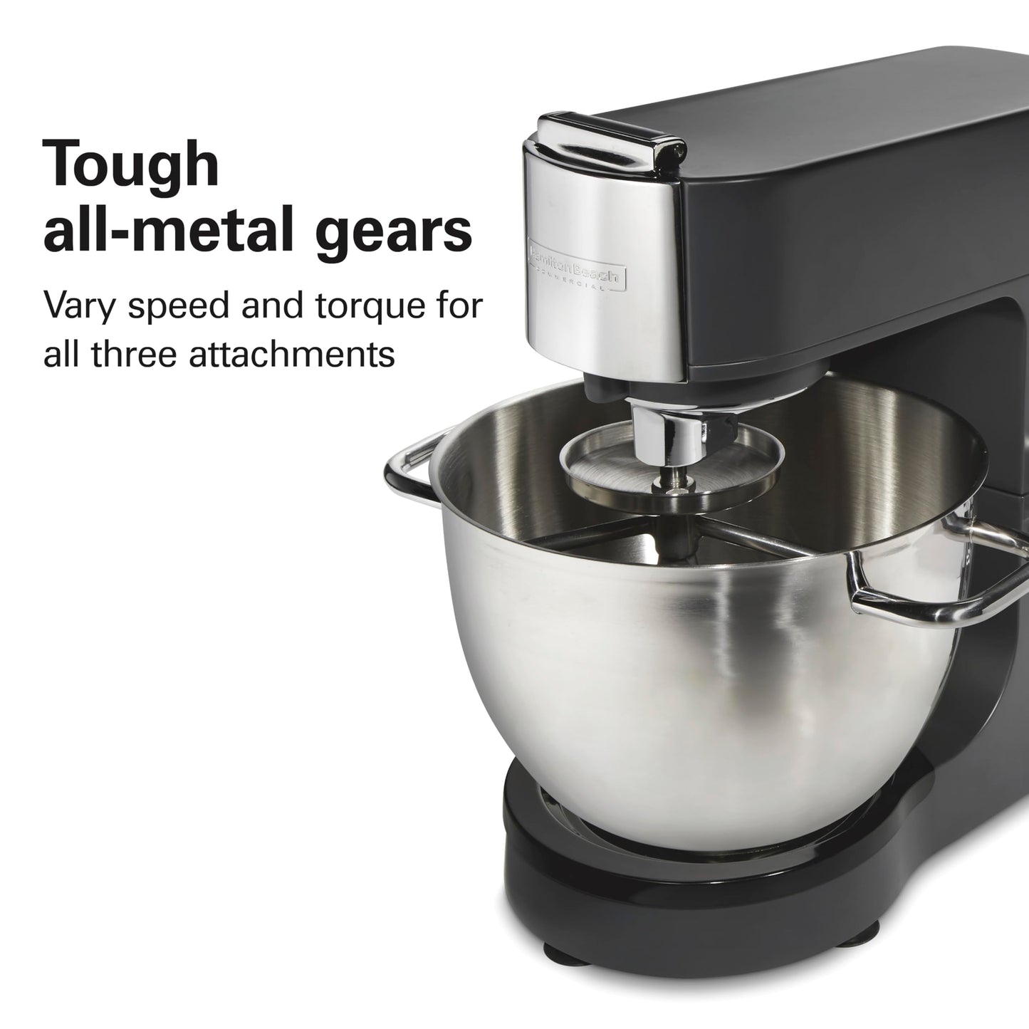 Hamilton Beach Commercial CPM800 8 Quart Stand Mixer, Die-Cast Aluminum, Black