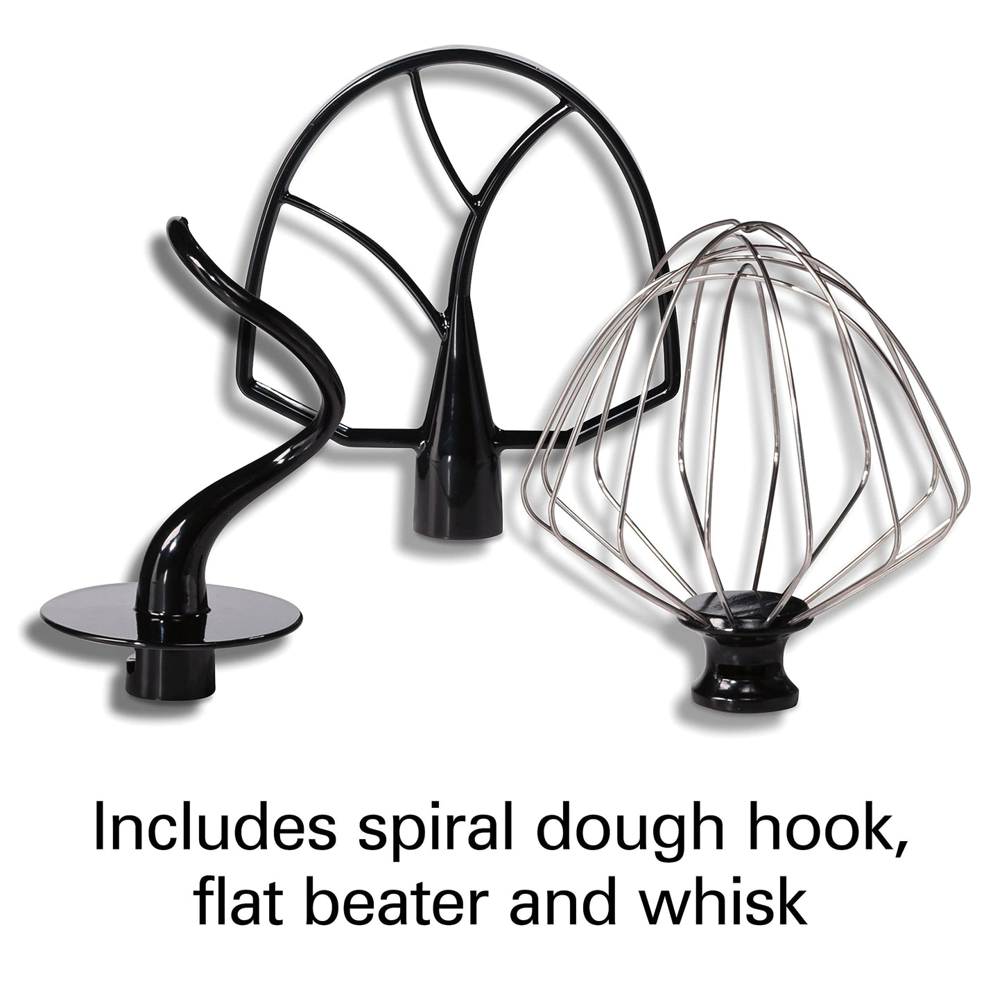 Hamilton Beach Professional 5QT all-metal stand mixer, 12 speeds, attachment hub, includes beater, dough hook and whisk