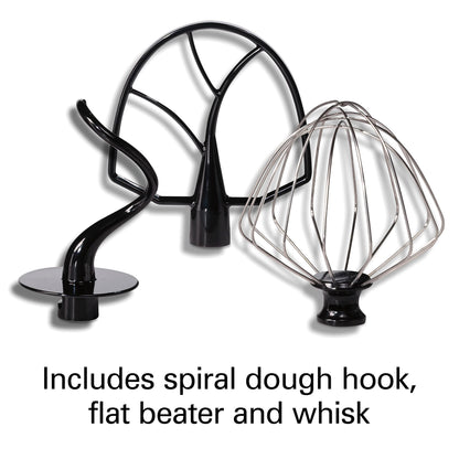 Hamilton Beach Professional 5QT all-metal stand mixer, 12 speeds, attachment hub, includes beater, dough hook and whisk