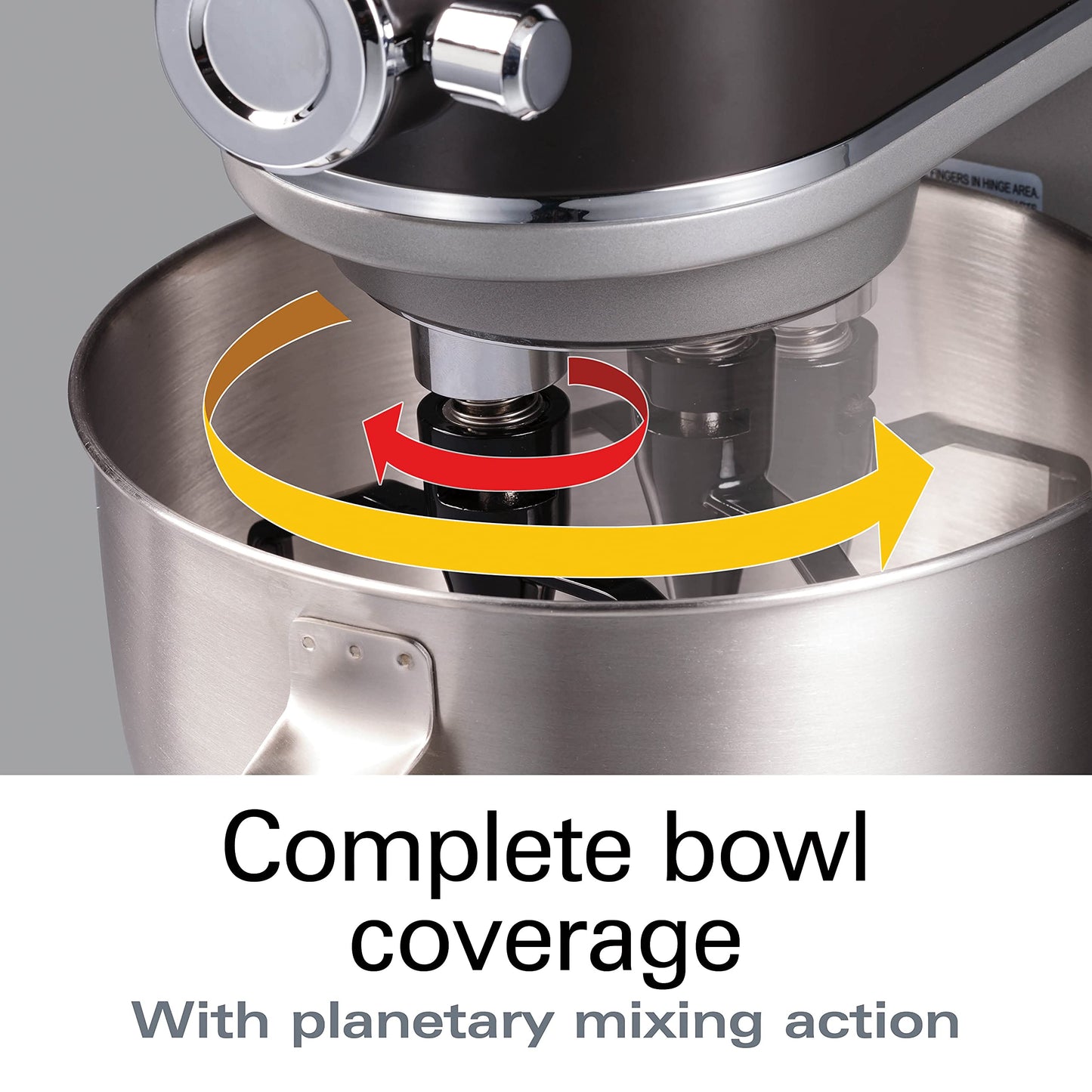 Hamilton Beach Professional 5QT all-metal stand mixer, 12 speeds, attachment hub, includes beater, dough hook and whisk
